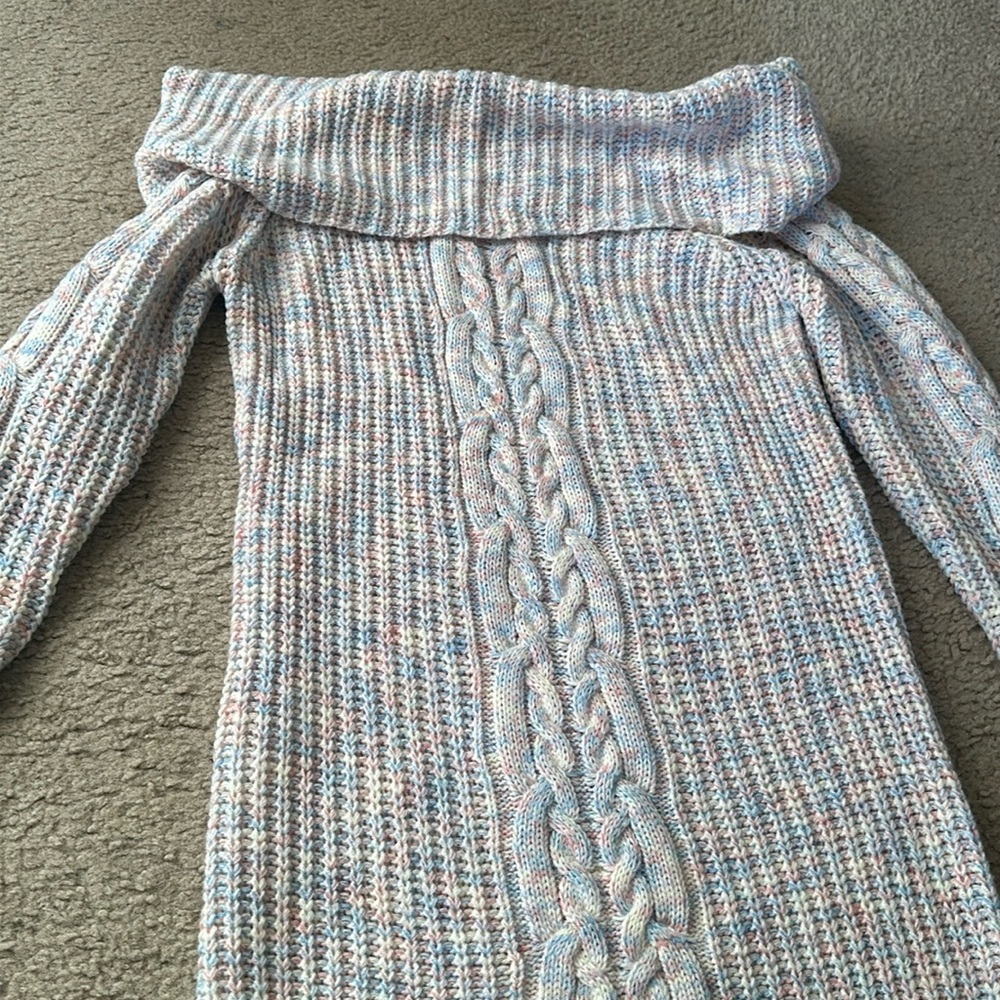 No comment Off the Shoulder Sweater multi colored